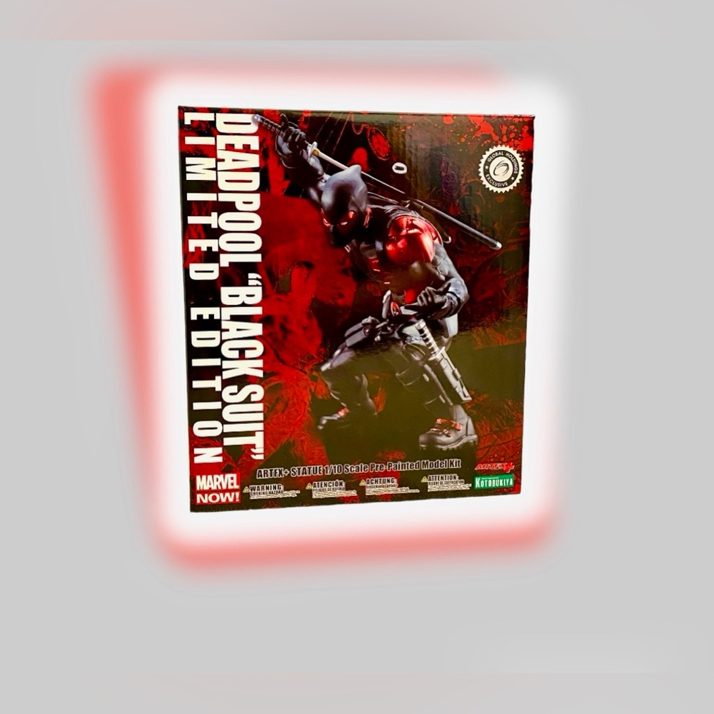 KOTOBUKIYA DEADPOOL "BLACK SUIT" Limited Edition ARTFX+ 1/10 Snapfit Model Kit